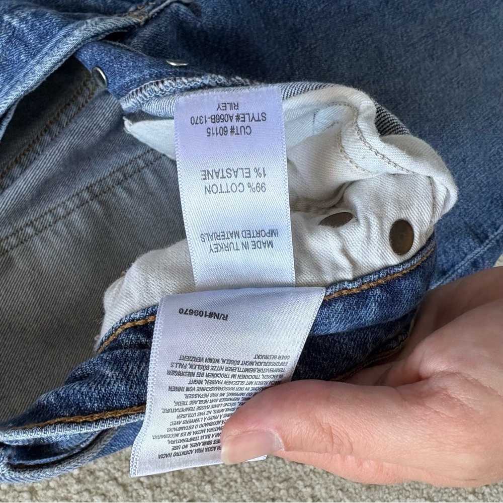 Agolde Riley High Rise Straight Crop Jeans - Picture 4 of 7